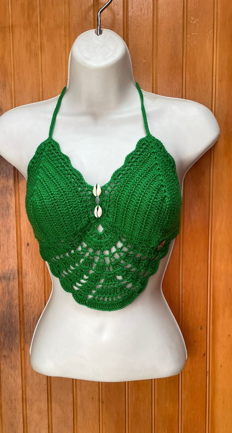 Crop Top – Verde Oscuro